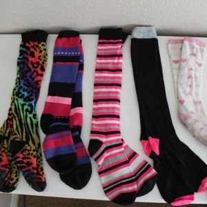 Bundle Of 6 Colorful High Socks
